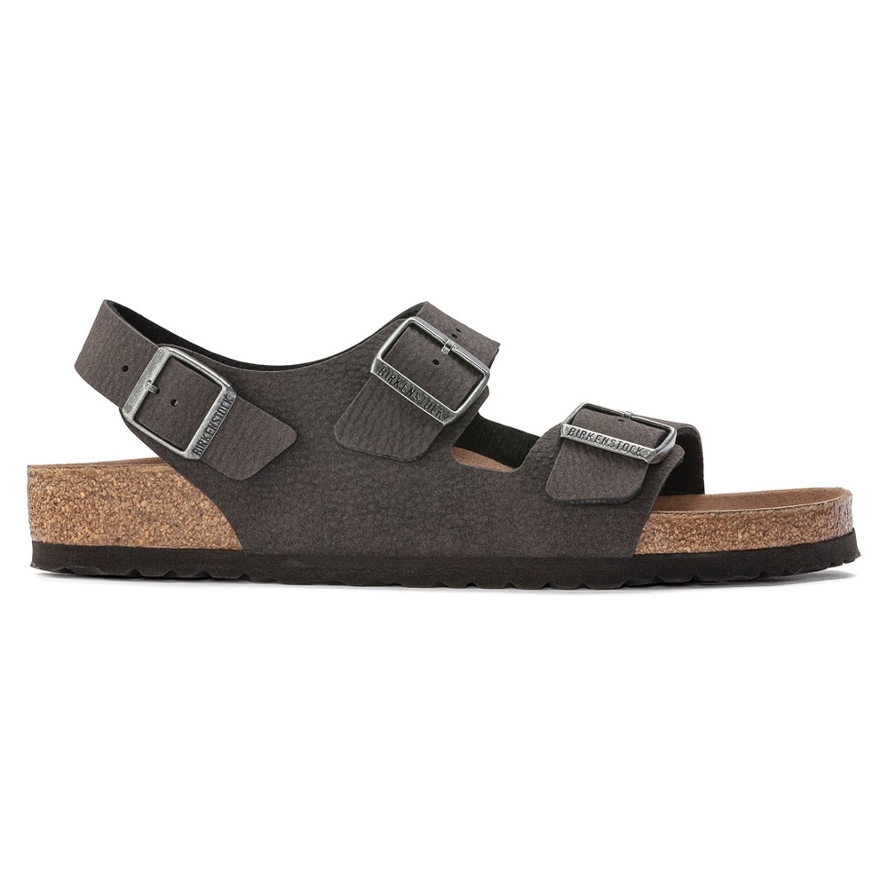 Milano Vegan Micro Fibre Birkenstock Sandal in Desert Black Size 10 EU 41